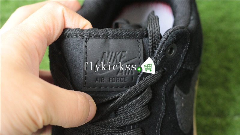 Nike Air Force 1 AF1 07 LV8 Black Suede